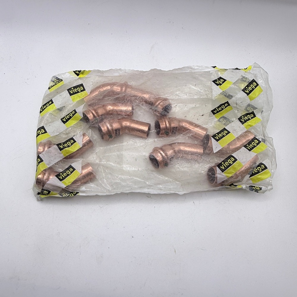 Viega ProPress 77637 1/2" 45 Degree Street Elbow Copper Press Fitting 10 Pack